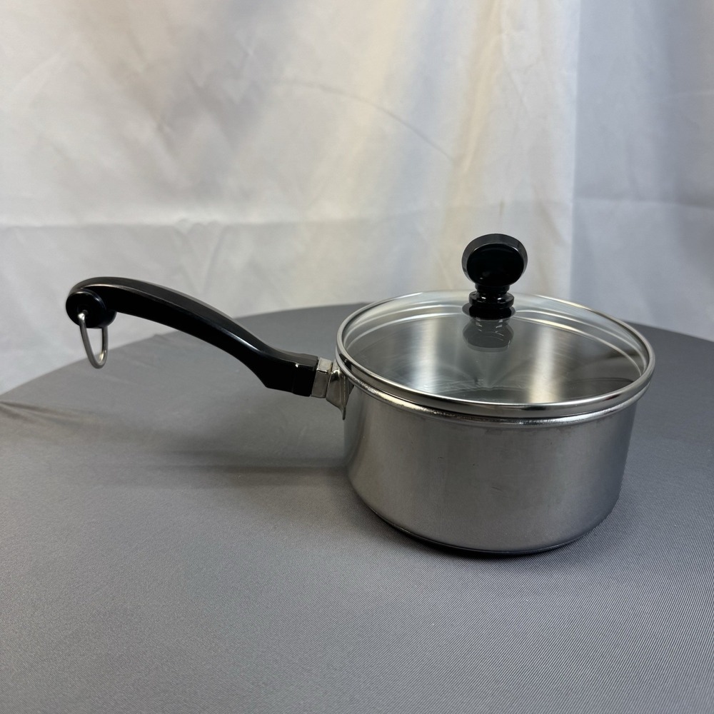 Vintage Farberware 1 Qt Saucepan With Lid Stainless Steel Cookware Kitchen